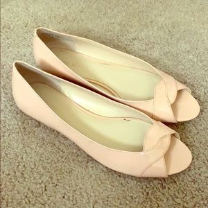 Open toe flats